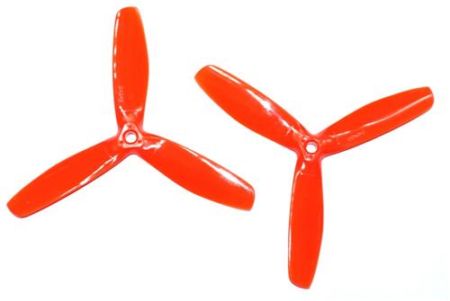 Kingkong 5050 3-Blade Red Propellers CW CCW 1 Pair for FPV Racer [1067891-r]